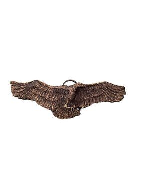 Vintage The Great American Buckle Co Eagle Belt Buckle 1981 Serial 491 USA 6x2